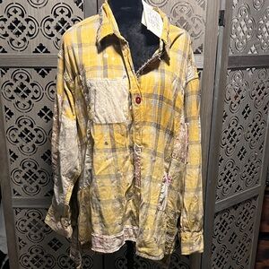 Magnolia Yellow Plaid Shirt